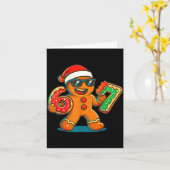 Funny Gingerbread Six Seven 67 Ice Cream Drip Chri Kaart (Gele Bloem)