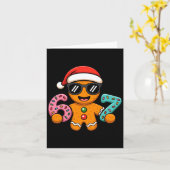Funny Gingerbread Six Seven 67 Ice Cream Drip Chri Kaart (Gele Bloem)