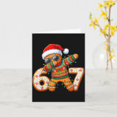 Funny Gingerbread Six Seven 67 Ice Cream Drip Chri Kaart (Gele Bloem)