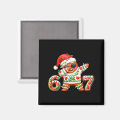 Funny Gingerbread Six Seven 67 Ice Cream Drip Chri Magneet (Voorkant / Achterkant)