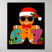 Funny Gingerbread Six Seven 67 Ice Cream Drip Chri Poster (Voorkant)