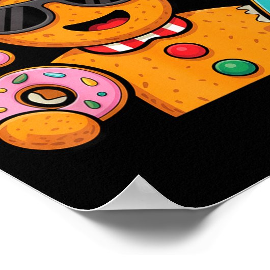 Funny Gingerbread Six Seven 67 Ice Cream Drip Chri Poster (Hoek)