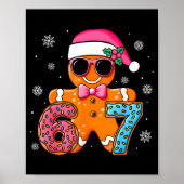 Funny Gingerbread Six Seven 67 Ice Cream Drip Chri Poster (Voorkant)