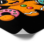 Funny Gingerbread Six Seven 67 Ice Cream Drip Chri Poster (Hoek)