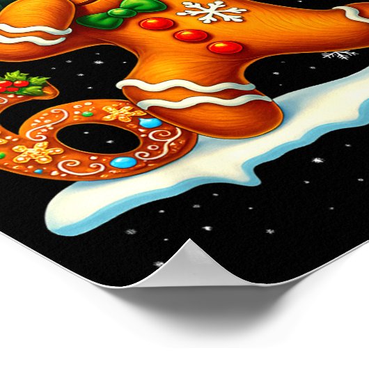 Funny Gingerbread Six Seven 67 Ice Cream Drip Chri Poster (Hoek)