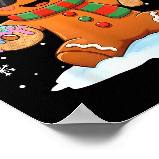 Funny Gingerbread Six Seven 67 Ice Cream Drip Chri Poster (Hoek)