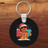 Funny Gingerbread Six Seven 67 Ice Cream Drip Chri Sleutelhanger (Voorkant)