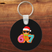 Funny Gingerbread Six Seven 67 Ice Cream Drip Chri Sleutelhanger (Voorkant)