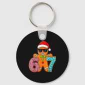 Funny Gingerbread Six Seven 67 Ice Cream Drip Chri Sleutelhanger (Voorkant)