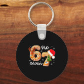 Funny Gingerbread Six Seven 67 Ice Cream Drip Chri Sleutelhanger (Voorkant)