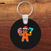 Funny Gingerbread Six Seven 67 Ice Cream Drip Chri Sleutelhanger (Voorkant)