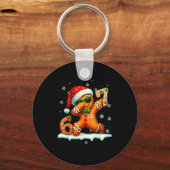 Funny Gingerbread Six Seven 67 Ice Cream Drip Chri Sleutelhanger (Voorkant)