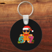 Funny Gingerbread Six Seven 67 Ice Cream Drip Chri Sleutelhanger (Voorkant)