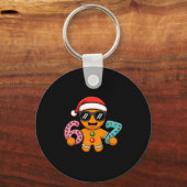 Funny Gingerbread Six Seven 67 Ice Cream Drip Chri Sleutelhanger (Voorkant)