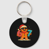 Funny Gingerbread Six Seven 67 Ice Cream Drip Chri Sleutelhanger (Voorkant)