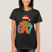 Funny Gingerbread Six Seven 67 Ice Cream Drip Chri T-shirt (Voorkant)