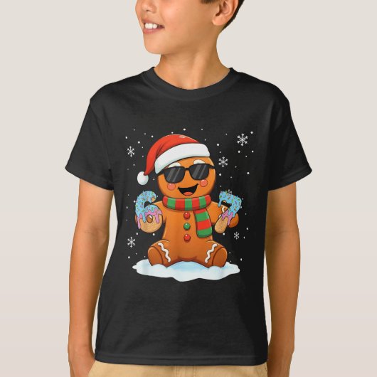 Funny Gingerbread Six Seven 67 Ice Cream Drip Chri T-shirt (Voorkant)