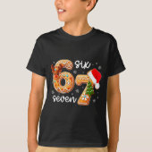 Funny Gingerbread Six Seven 67 Ice Cream Drip Chri T-shirt (Voorkant)