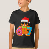 Funny Gingerbread Six Seven 67 Ice Cream Drip Chri T-shirt (Voorkant)