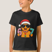 Funny Gingerbread Six Seven 67 Ice Cream Drip Chri T-shirt (Voorkant)