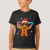 Funny Gingerbread Six Seven 67 Ice Cream Drip Chri T-shirt (Voorkant)
