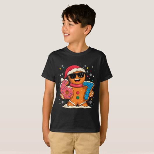 Funny Gingerbread Six Seven 67 Ice Cream Drip Chri T-shirt (Voorkant volledig)