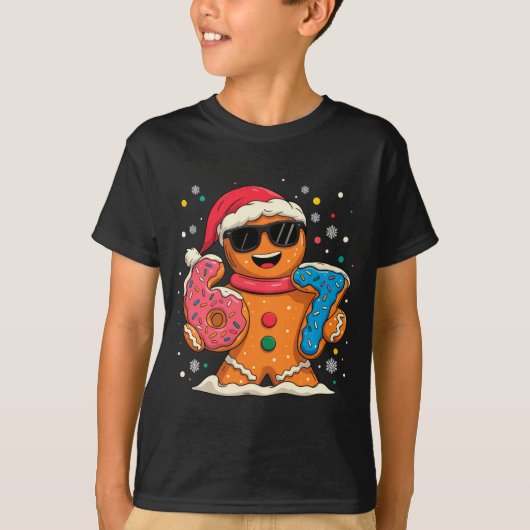 Funny Gingerbread Six Seven 67 Ice Cream Drip Chri T-shirt (Voorkant)