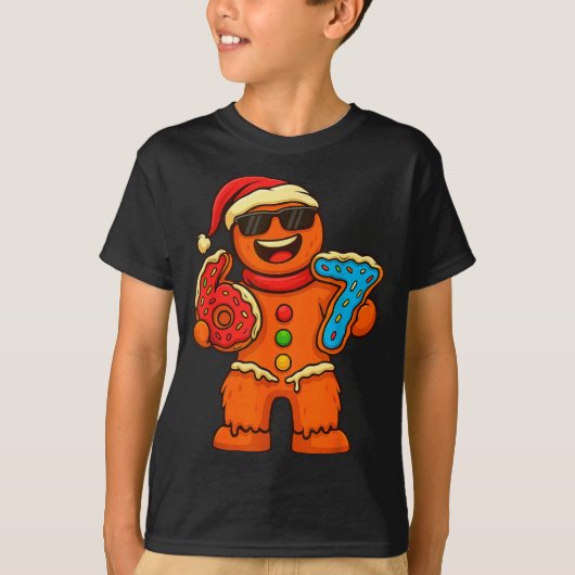 Funny Gingerbread Six Seven 67 Ice Cream Drip Chri T-shirt (Voorkant)
