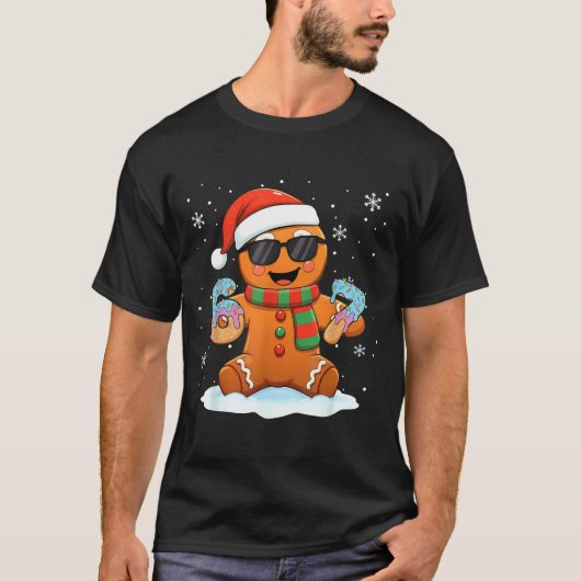 Funny Gingerbread Six Seven 67 Ice Cream Drip Chri T-shirt (Voorkant)