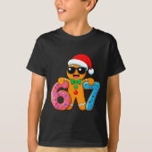 Funny Gingerbread Six Seven 67 Ice Cream Drip Chri T-shirt (Voorkant)