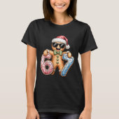 Funny Gingerbread Six Seven 67 Ice Cream Drip Chri T-shirt (Voorkant)