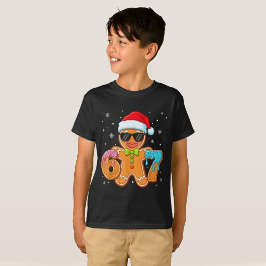 Funny Gingerbread Six Seven 67 Ice Cream Drip Chri T-shirt (Voorkant volledig)