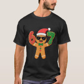 Funny Gingerbread Six Seven 67 Ice Cream Drip Chri T-shirt (Voorkant)