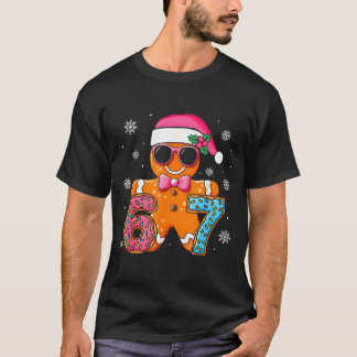 Funny Gingerbread Six Seven 67 Ice Cream Drip Chri T-shirt