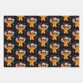 Funny Gingerbread Six Seven 67 Ice Cream Drip Xmas Inpakpapier Vel (Voorkant)