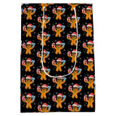 Funny Gingerbread Six Seven 67 Ice Cream Drip Xmas Medium Cadeauzakje (Achterkant)