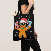 Funny Gingerbread Six Seven 67 Ice Cream Drip Xmas Tote Bag (Dichtbij)