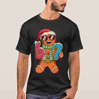 Funny Gingerbread Six Seven 67 Meme Ice Cream Chri T-shirt