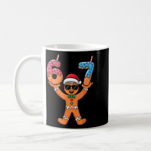 Funny Gingerbread Six Seven Meme Christmas Brainro Koffiemok (Links)