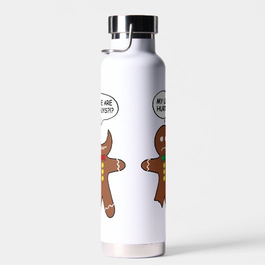 Funny Gingerbrood Alles is een goede feestdag Waterfles (Rechts)