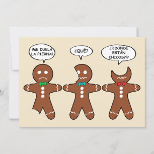Funny Gingerbrood Alles is goed Spaans Feestdagenkaart
