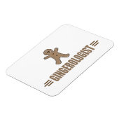 Funny Gingerbrood Cookie Magneet (Linkerzijde)