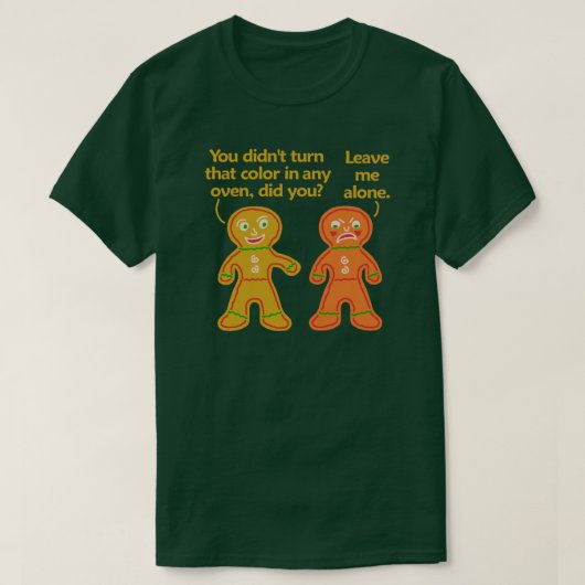 Funny Gingerbrood Fake Tan Kerstmis T-shirt (Design voorkant)