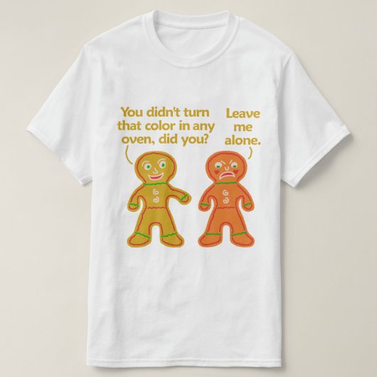 Funny Gingerbrood Fake Tan Kerstmis T-shirt (Design voorkant)
