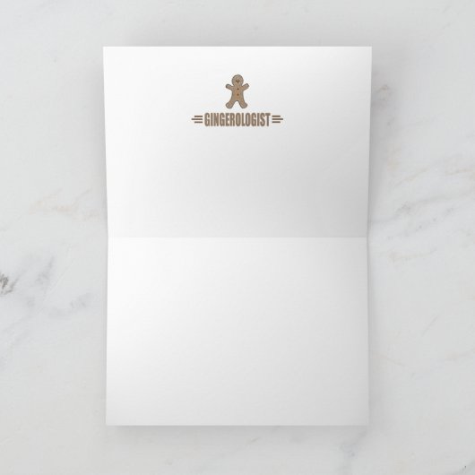 Funny Gingerbrood Feestdagen Kaart (Binnen)