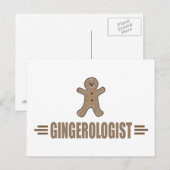 Funny Gingerbrood House Briefkaart (Voorkant / Achterkant)