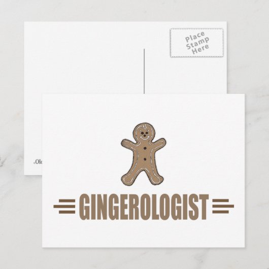 Funny Gingerbrood House Briefkaart (Voorkant / Achterkant)