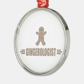 Funny Gingerbrood House Metalen Ornament (Links)