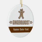 Funny Gingerbrood Keramisch Ornament (Rechts)