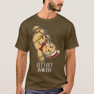 Funny Gingerbrood Man die dansende luiers krijgt t T-shirt